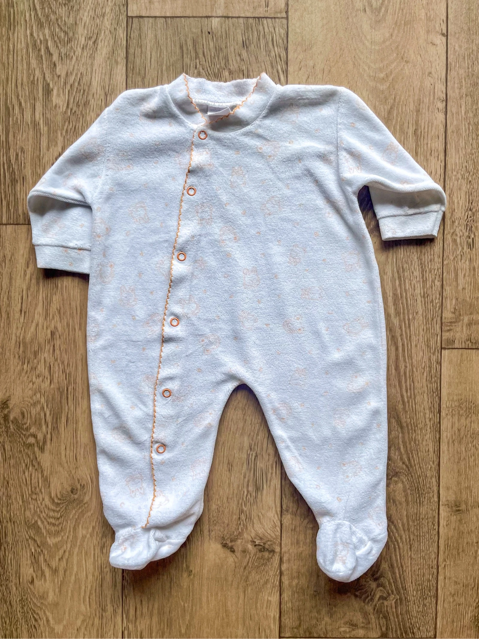 Baby girl velvet pajama set size 6 months – photo 8